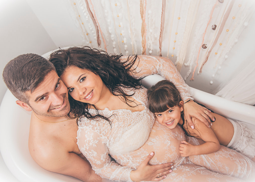 fotografia embarazo figueres girona milk bath bañera 4