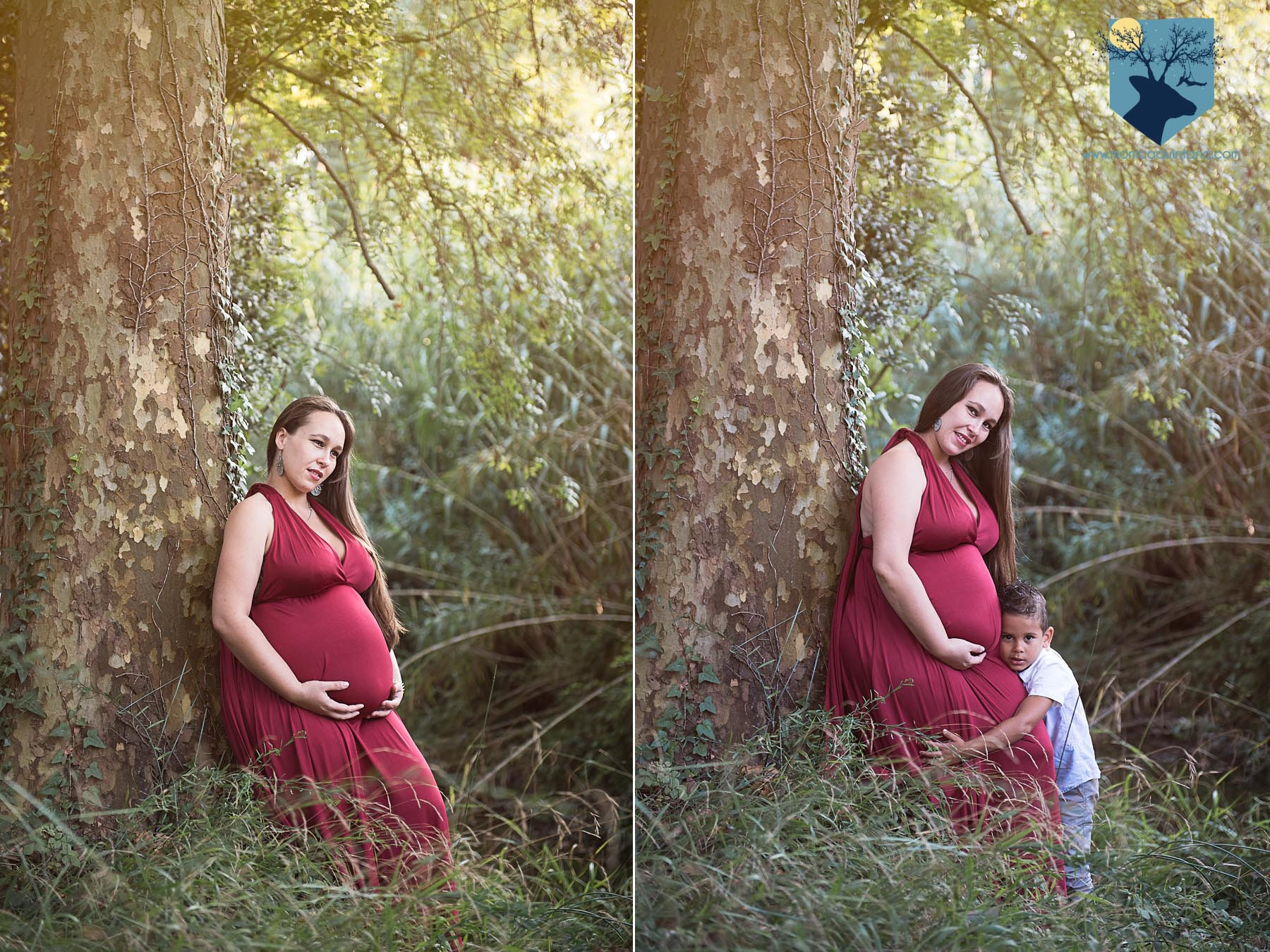 fotografia fotos girona figueres emporda monica quintana familia retrato embarazo hermanos